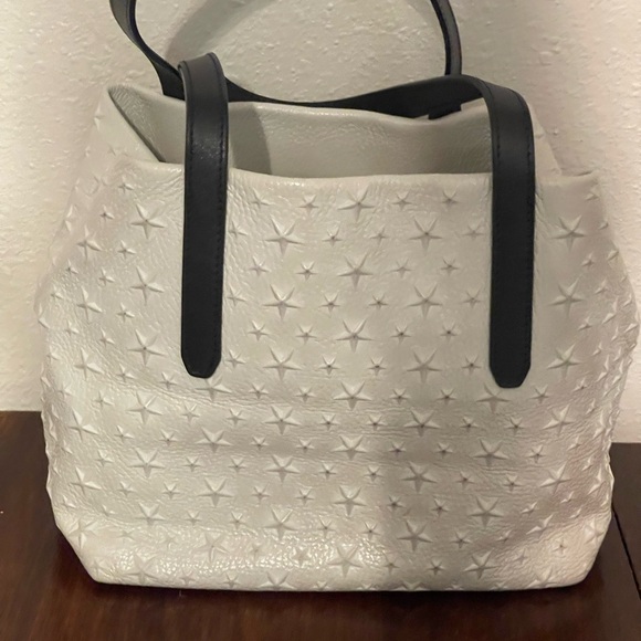 Jimmy Choo Sofia Cream Star-Embossed Tote - Picture 3 of 9